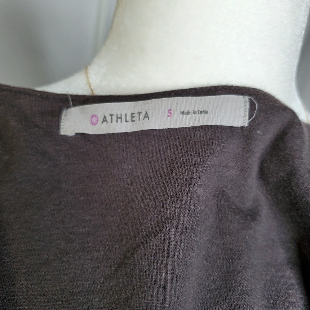 Athleta Las Palmas Dress Boho Paisley Brown V Neck - Picture 5 of 7